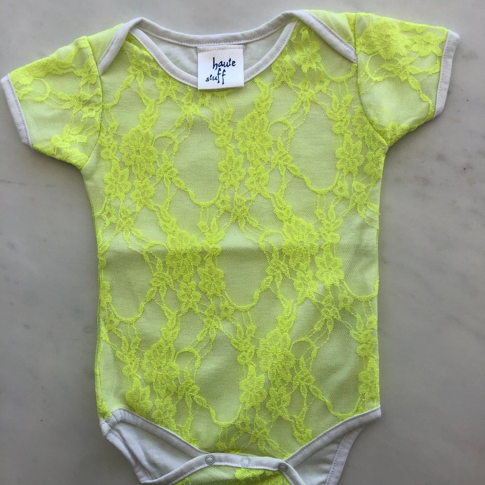 Haute Stuff Baby Girl Yellow Bodysuit